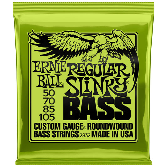 Ernie Ball Regular Slinky Nickel Wound Electric Bass Strings 50-105 Gauge