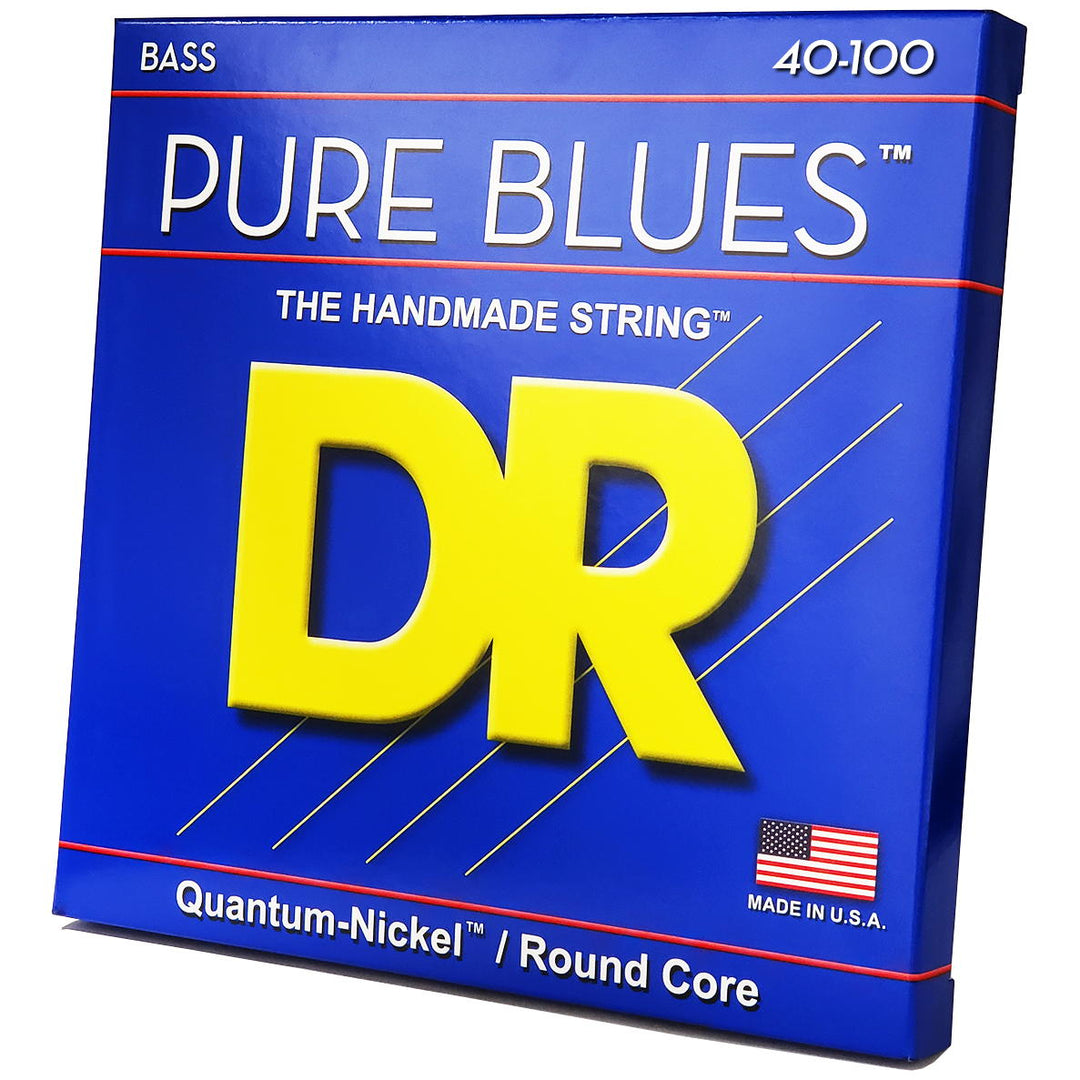 DR Strings PB-40 Pure Blues Light Electric Bass Strings, 40-100, Image 2