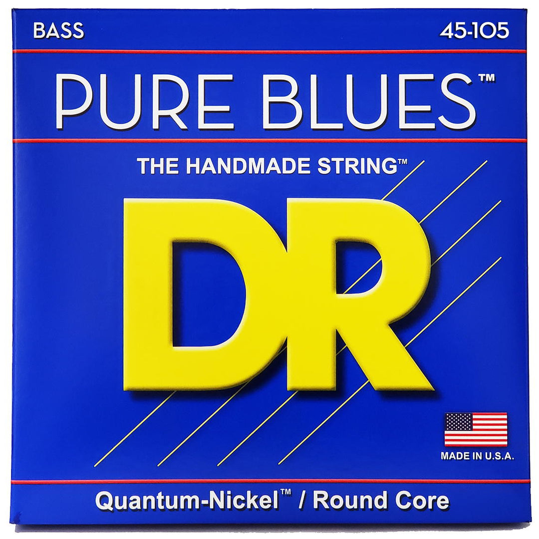 DR Strings PB-45 Pure Blues Electric Bass Strings, 45-105, Main