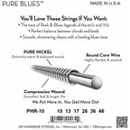 DR Strings PHR-10 Pure Blues Nickel Medium Electric Guitar Strings, 10-46, Image 4