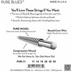 DR Strings PHR-11 Pure Blues Nickel Heavy Electric Guitar Strings, 11-50, Image 4