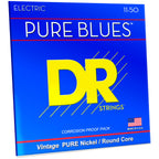 DR Strings PHR-11 Pure Blues Nickel Heavy Electric Guitar Strings, 11-50, Image 3