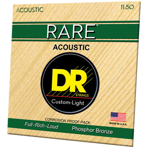 DR Strings RPML-11 Rare Medium Lite Acoustic Guitar Strings, 11-50, Image 2
