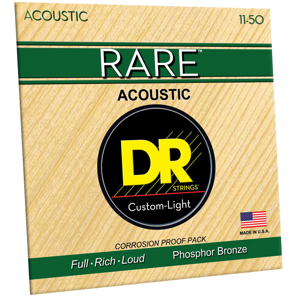 DR Strings RPML-11 Rare Medium Lite Acoustic Guitar Strings, 11-50, Image 3