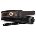Taylor Grand Pacific Nickel Concho Leather 3" Black Guitar Strap