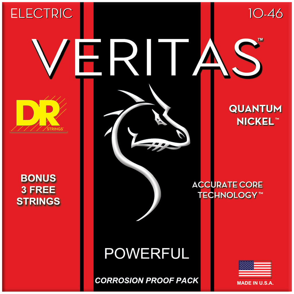 DR Strings VTE-10 Veritas Medium Electric Guitar Strings, 10-46, Image 2