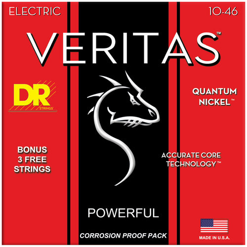 DR Strings VTE-10 Veritas Medium Electric Guitar Strings, 10-46, Image 2