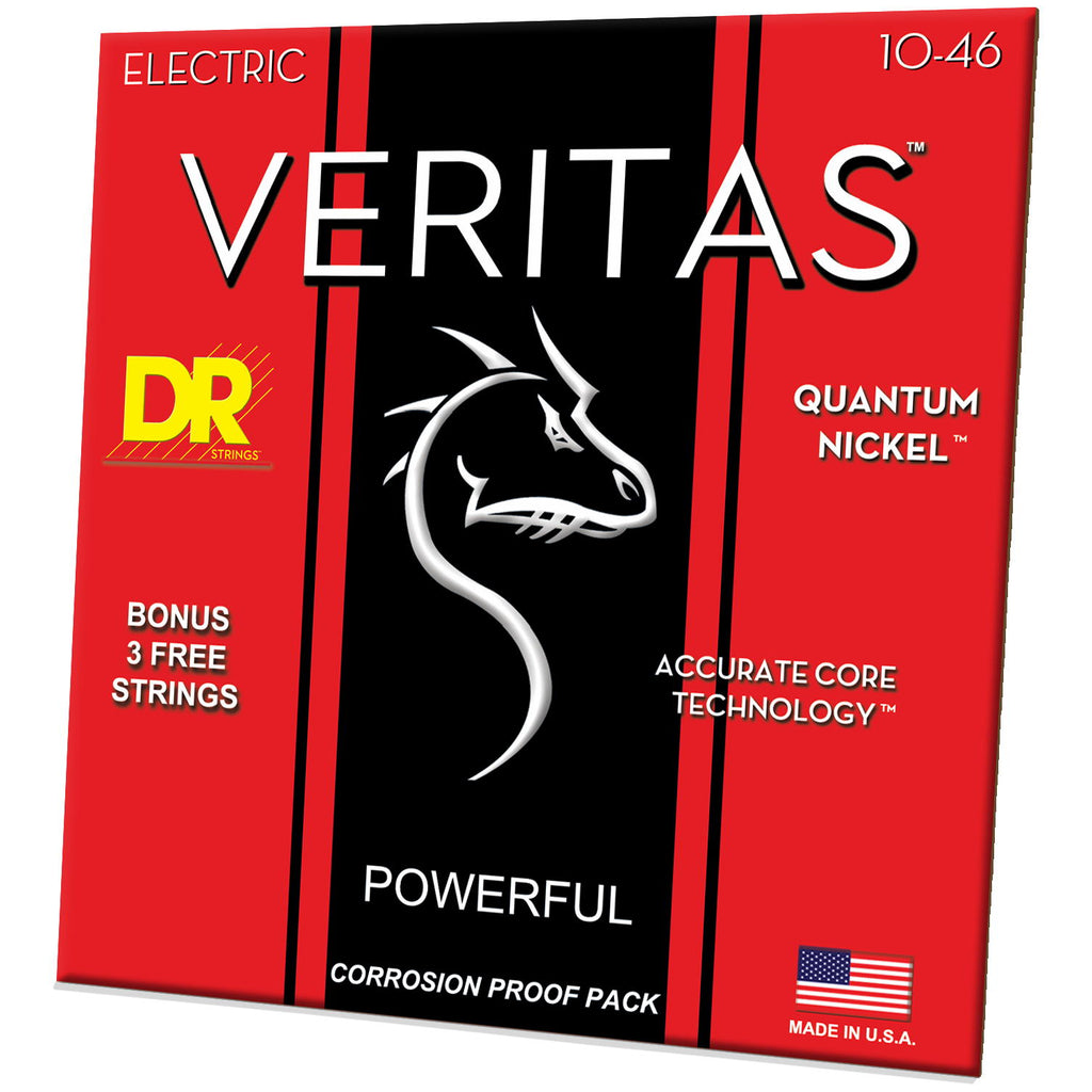 DR Strings VTE-10 Veritas Medium Electric Guitar Strings, 10-46, Image 3