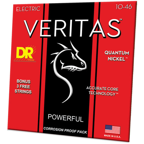 DR Strings VTE-10 Veritas Medium Electric Guitar Strings, 10-46, Image 3