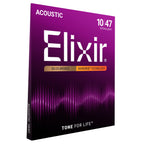Elixir Nanoweb 80/20 Bronze Extra Light Acoustic Guitar Strings, 10-47