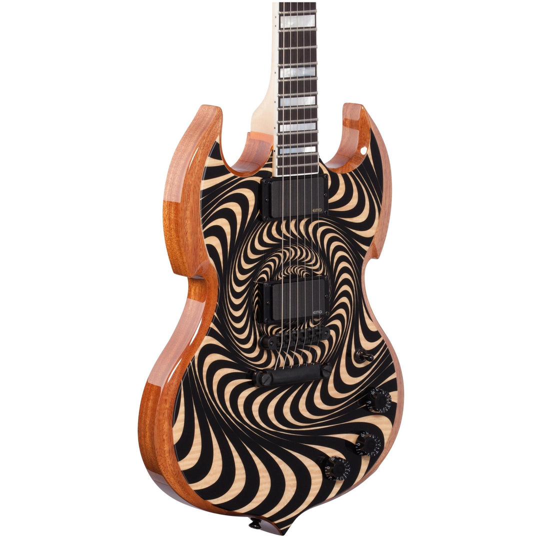 Wylde Audio Barbarian Psychic Bullseye Rawtop Electric Guitar - 3
