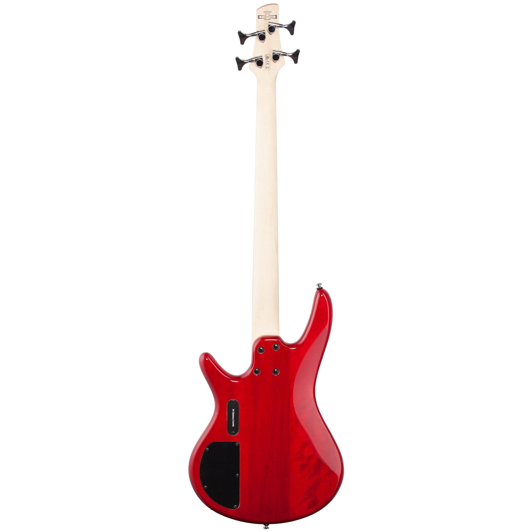 Ibanez GSR200 Electric Bass, Transparent Red