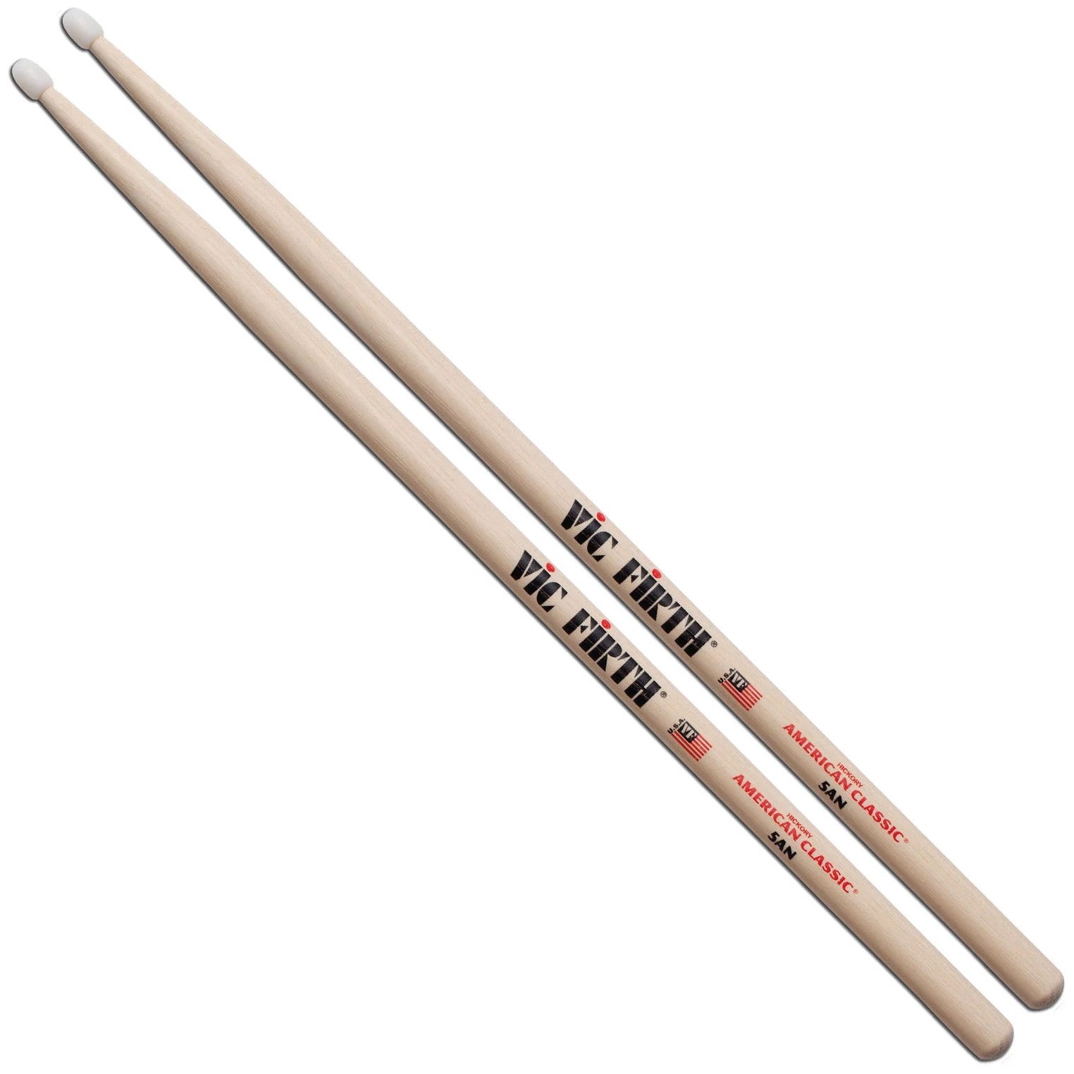 Vic Firth American Classic 5A Nylon Tip Drum Sticks, 3 Pair