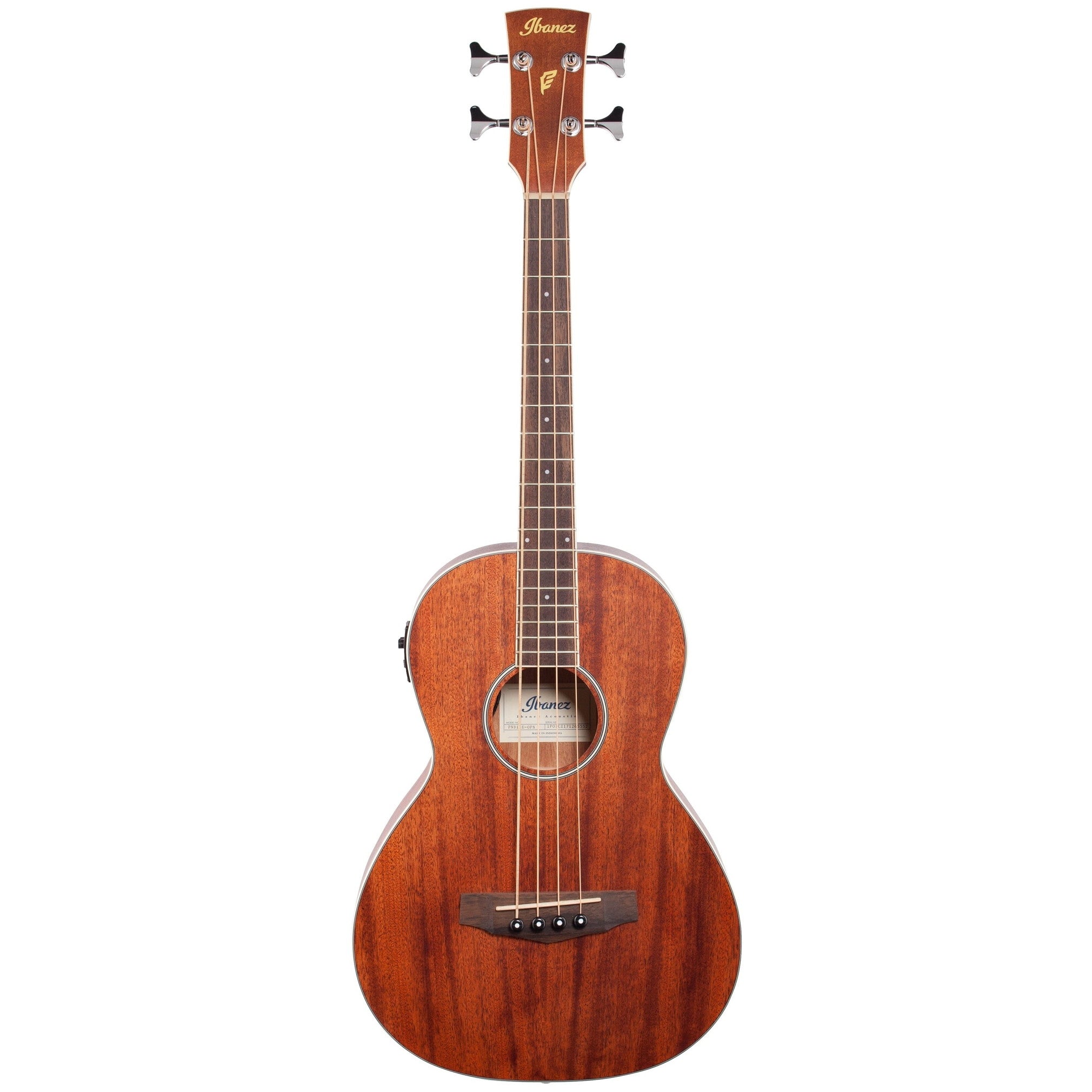 Ibanez PNB14E Performance Parlor Acoustic-Electric Bass Guitar, Open Pore Natural