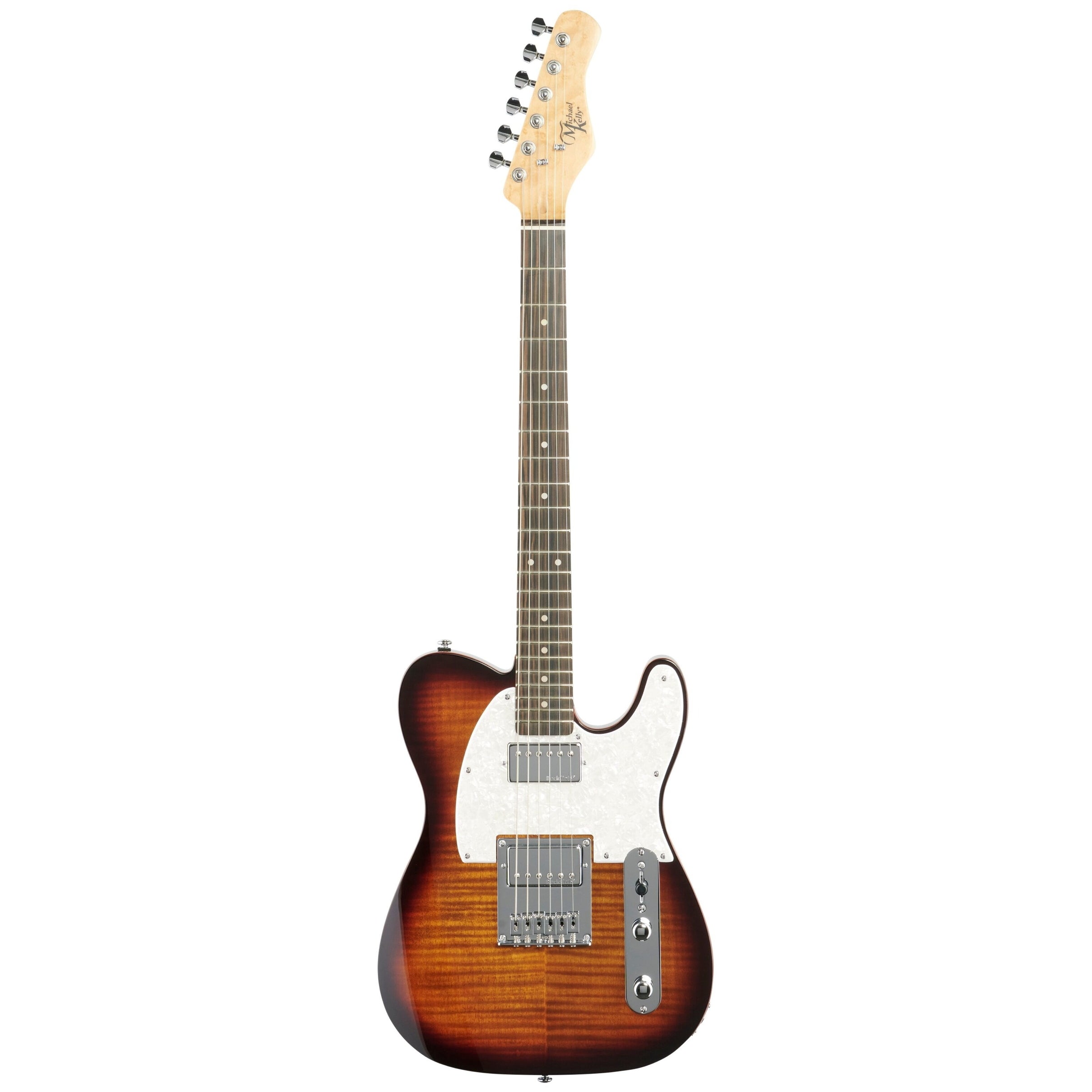 Michael Kelly 53DB Electric Guitar, Dark Tiger Foots Eye