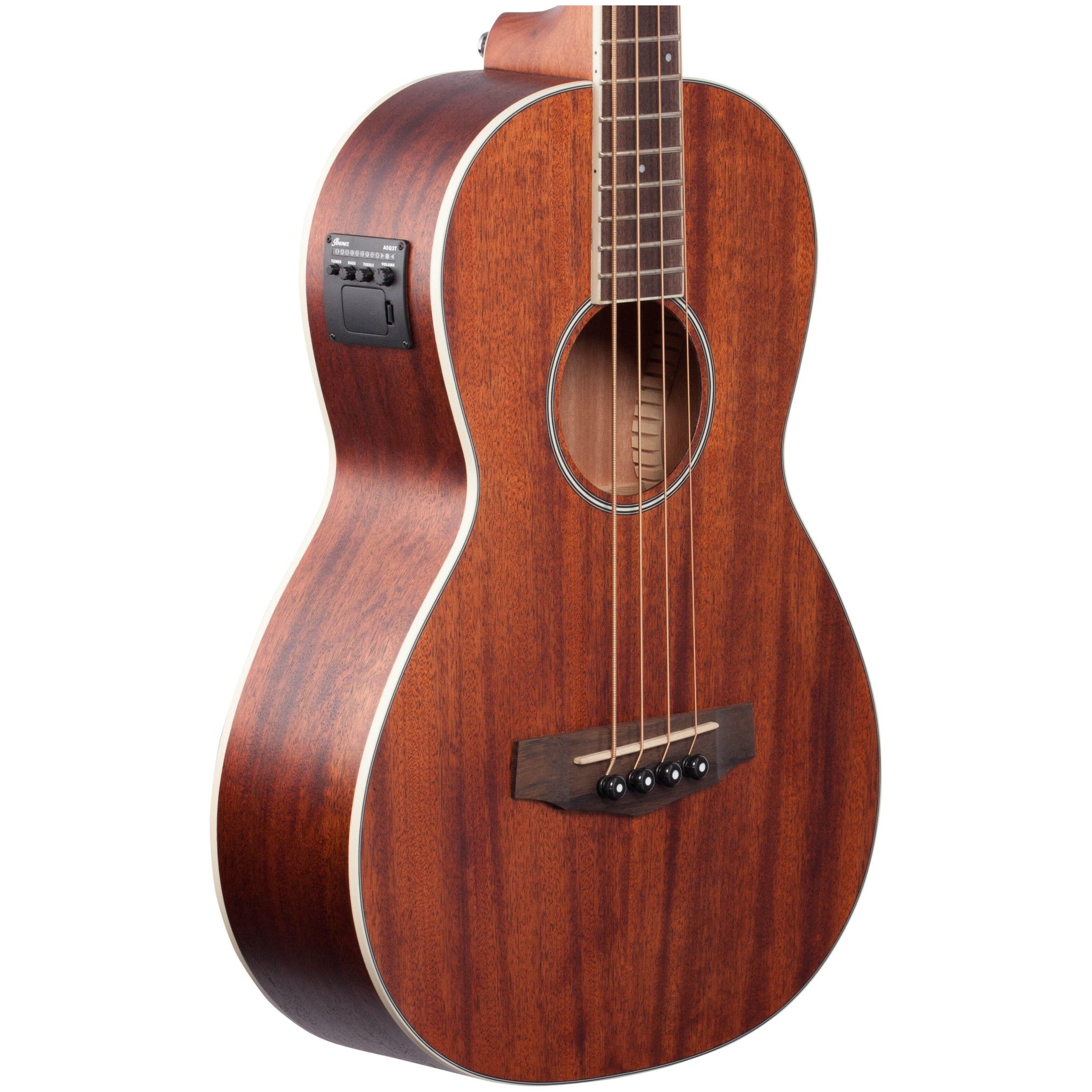 Ibanez PNB14E Performance Parlor Acoustic-Electric Bass Guitar, Open Pore Natural