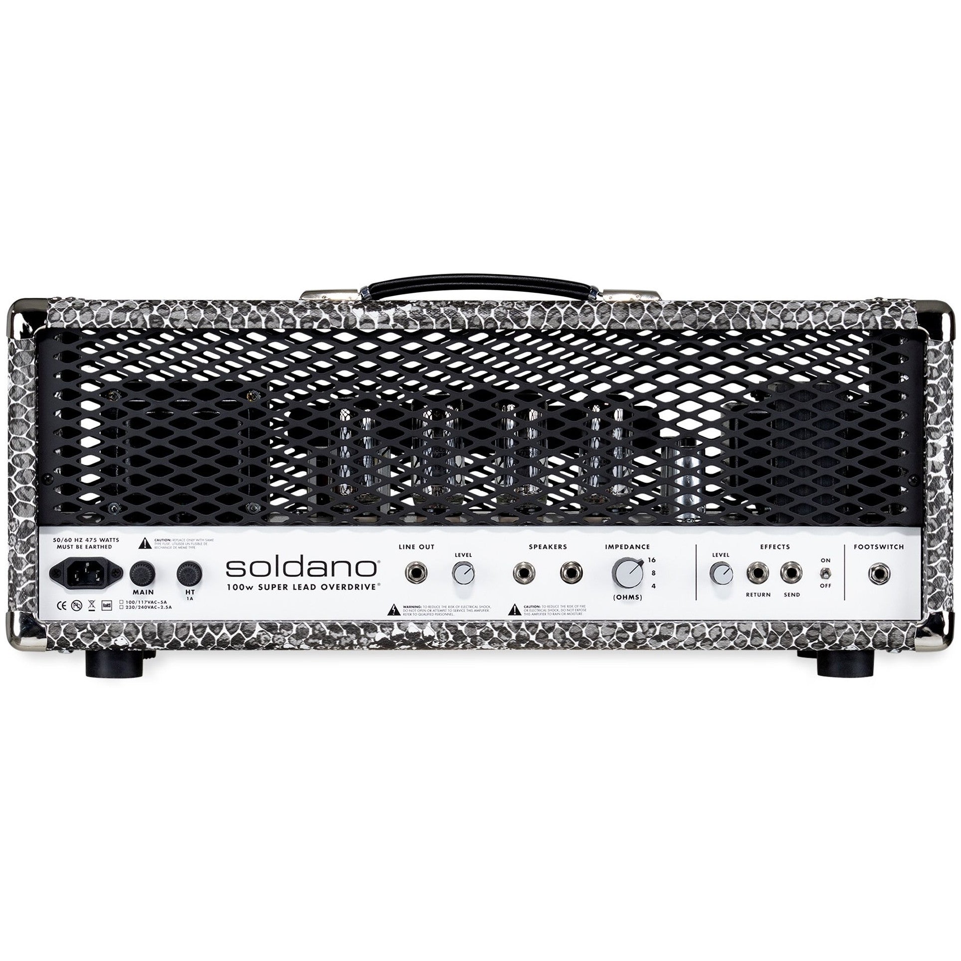 Soldano SLO-100 Guitar Amplifier Head, Snakeskin - 4