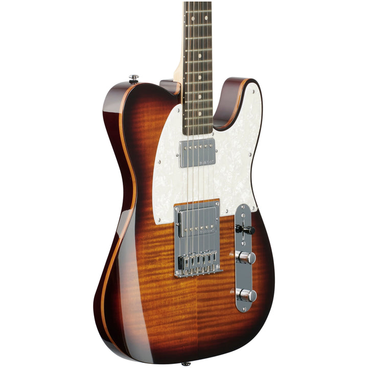 Michael Kelly 53DB Electric Guitar, Dark Tiger Foots Eye