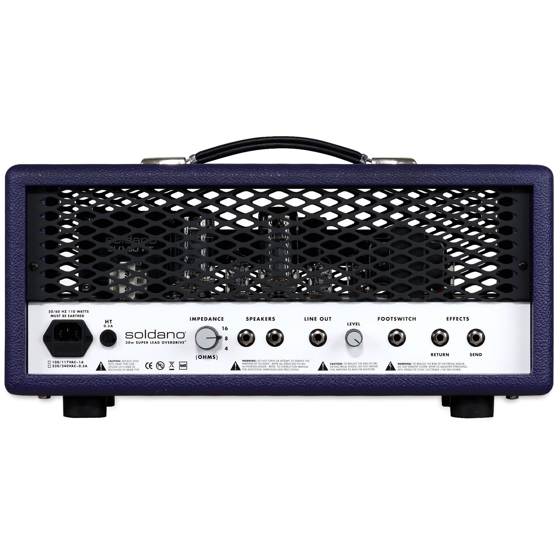 Soldano SLO-30 Guitar Amplifier Head, Purple - 5