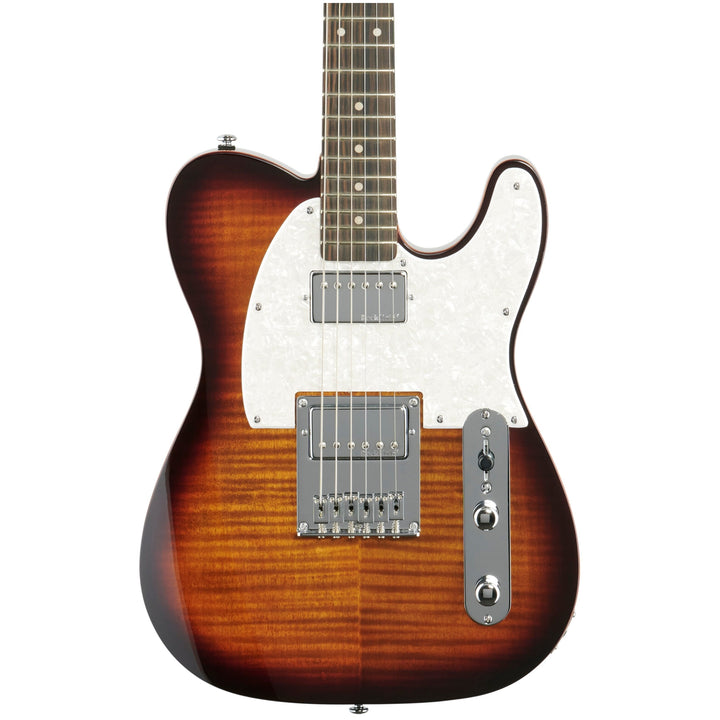 Michael Kelly 53DB Electric Guitar, Dark Tiger Foots Eye