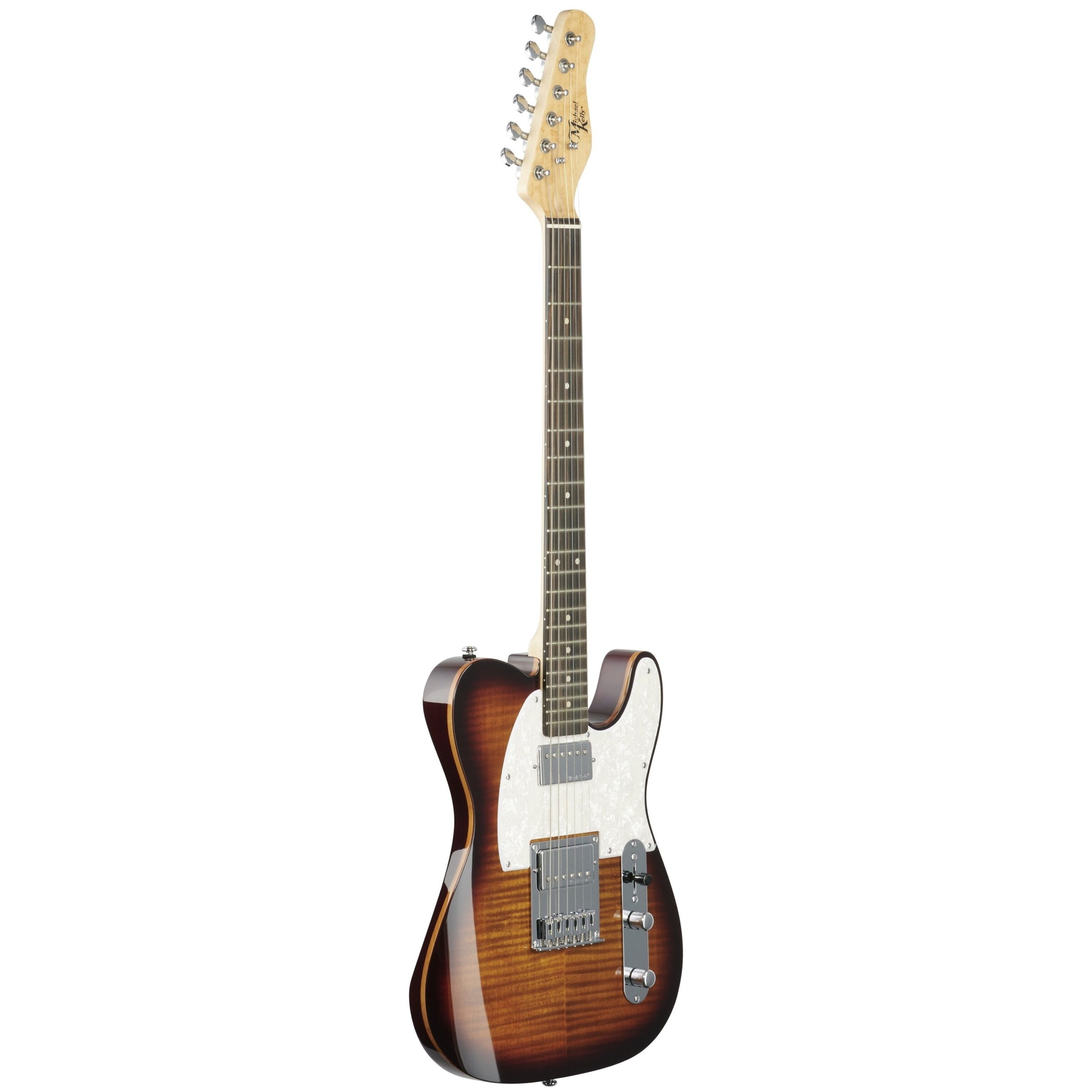 Michael Kelly 53DB Electric Guitar, Dark Tiger Foots Eye