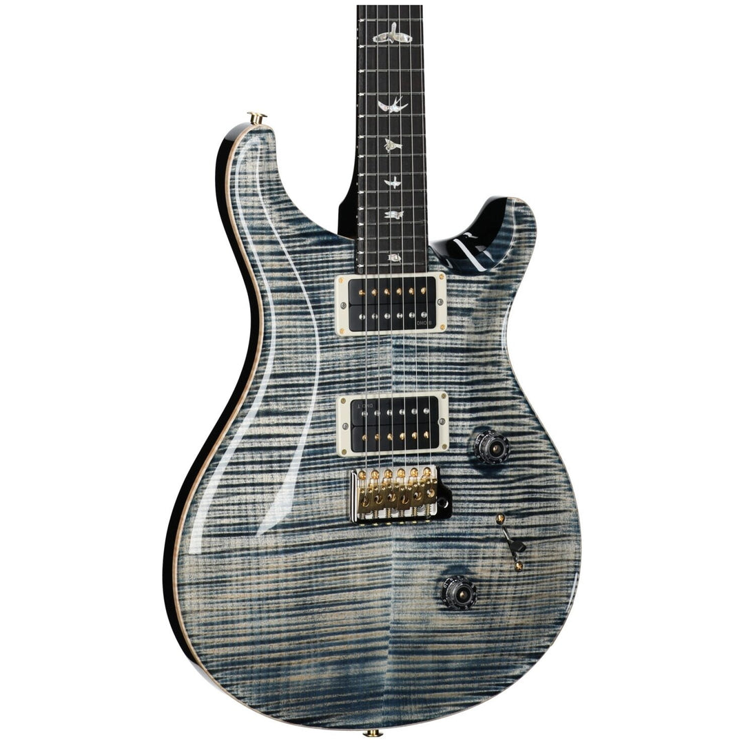 PRS Paul Reed Smith Custom 24 Electric Guitar, Faded Whale Blue, Pattern Thin, 10 Top