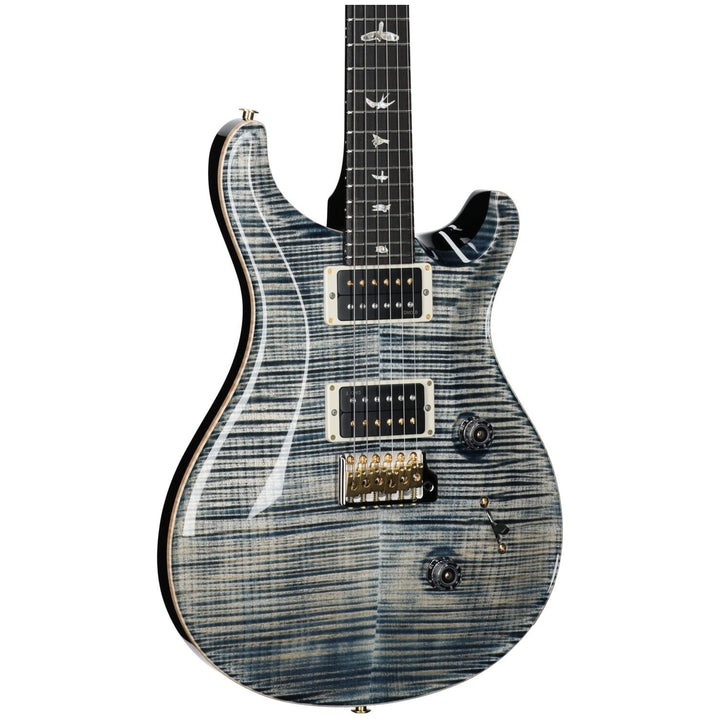 PRS Paul Reed Smith Custom 24 Electric Guitar, Faded Whale Blue, Pattern Thin, 10 Top