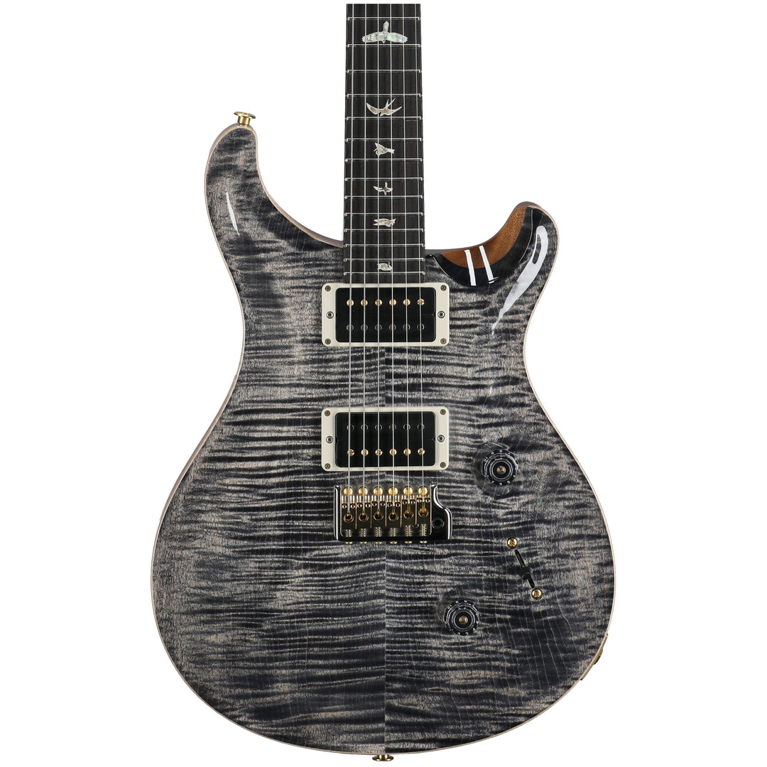 PRS Paul Reed Smith Custom 24 Electric Guitar, Charcoal Burst, Pattern Thin, 10 Top