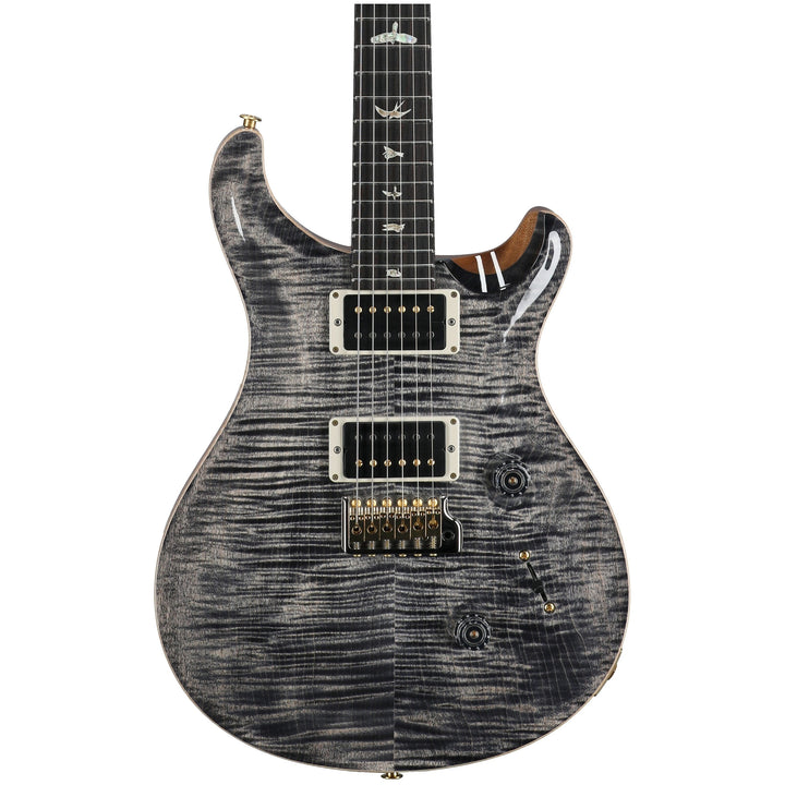 PRS Paul Reed Smith Custom 24 Electric Guitar, Charcoal Burst, Pattern Thin, 10 Top