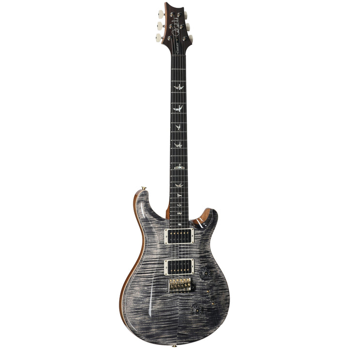 PRS Paul Reed Smith Custom 24 Electric Guitar, Charcoal Burst, Pattern Thin, 10 Top