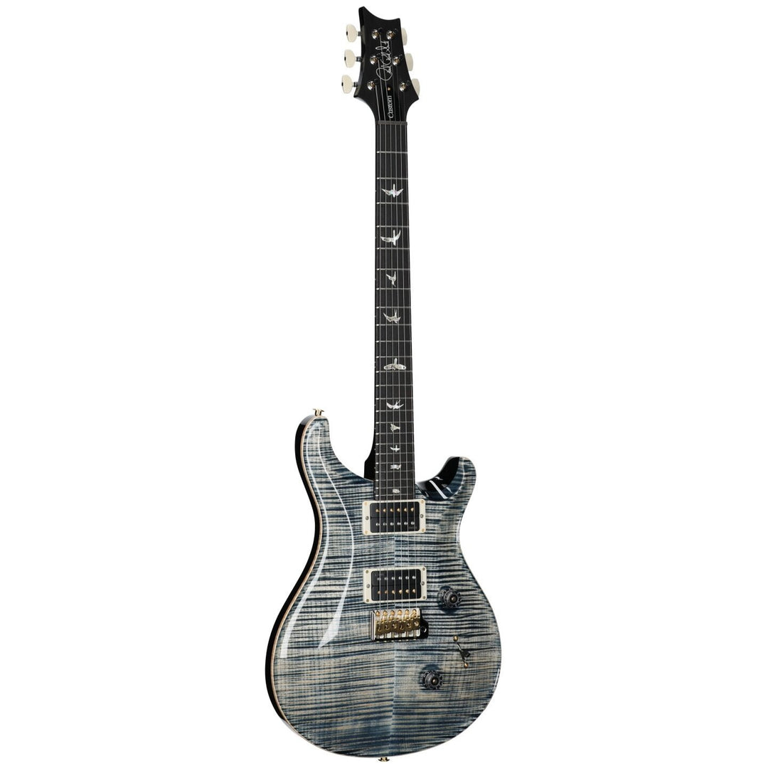 PRS Paul Reed Smith Custom 24 Electric Guitar, Faded Whale Blue, Pattern Thin, 10 Top