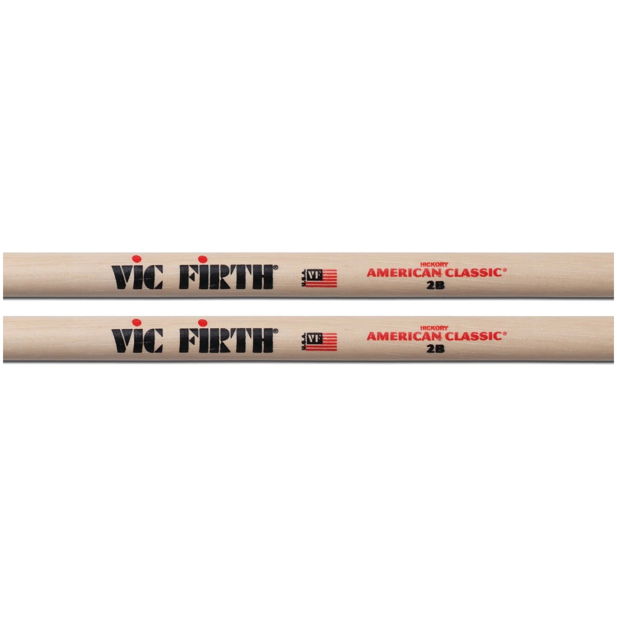 Vic Firth American Classic 2B Wood Tip Drum Sticks