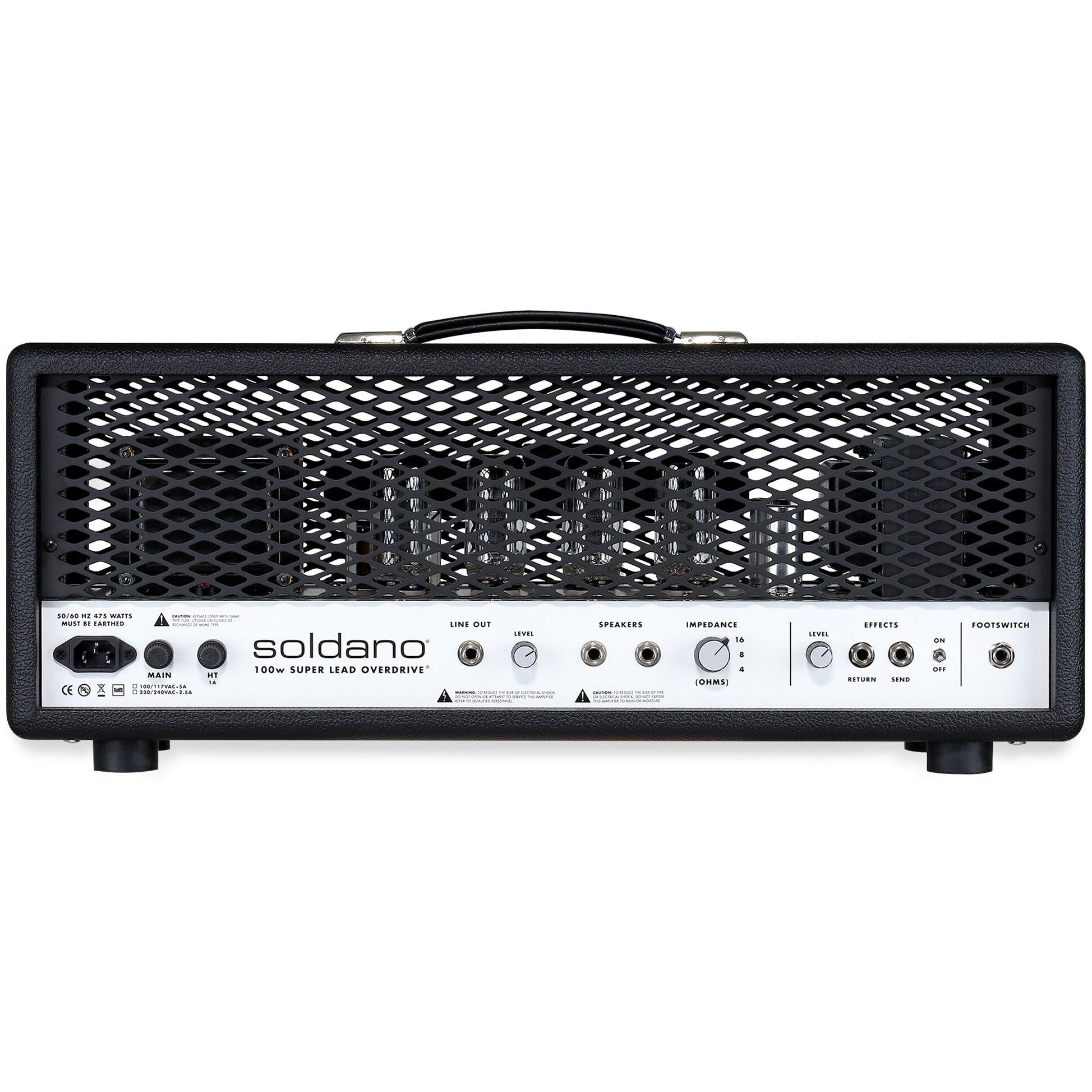 Soldano SLO-100 Guitar Amplifier Head, Black - 4