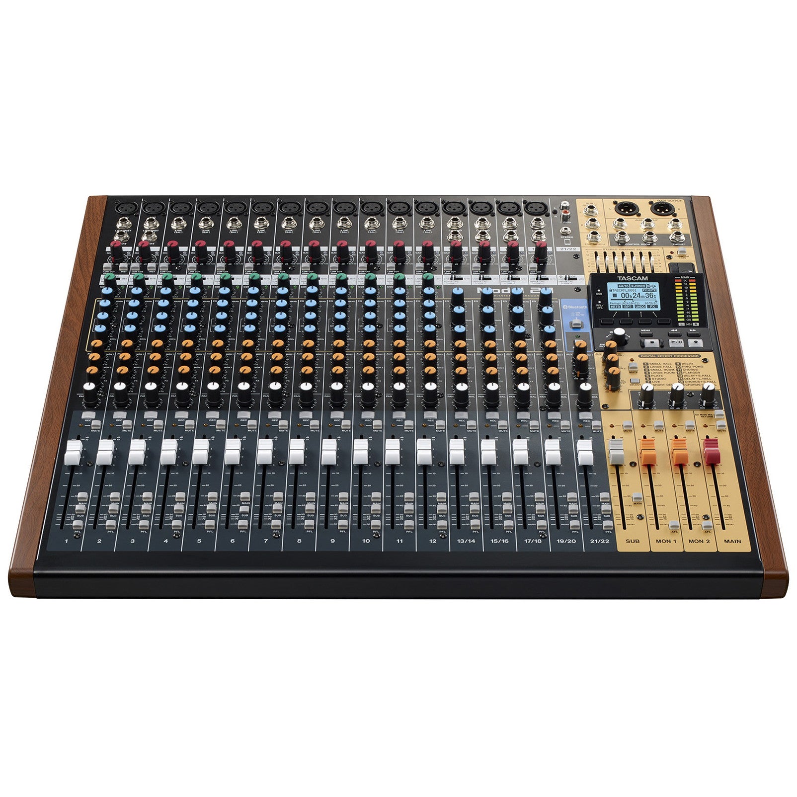 Tascam Model 24 Mixer Live Recorder & Mixing Console with Audio Interface