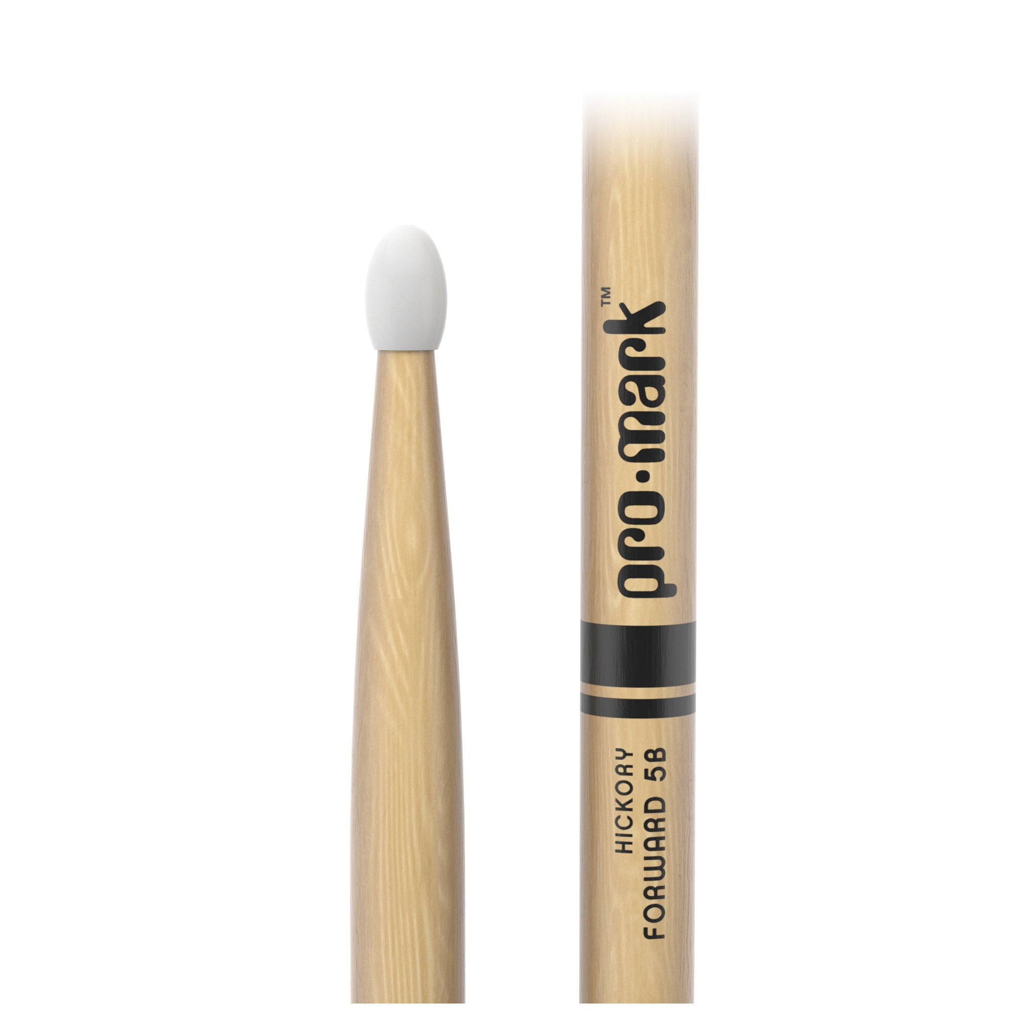 ProMark Classic Forward 5B Lacquered Hickory Nylon Tip Drum Sticks