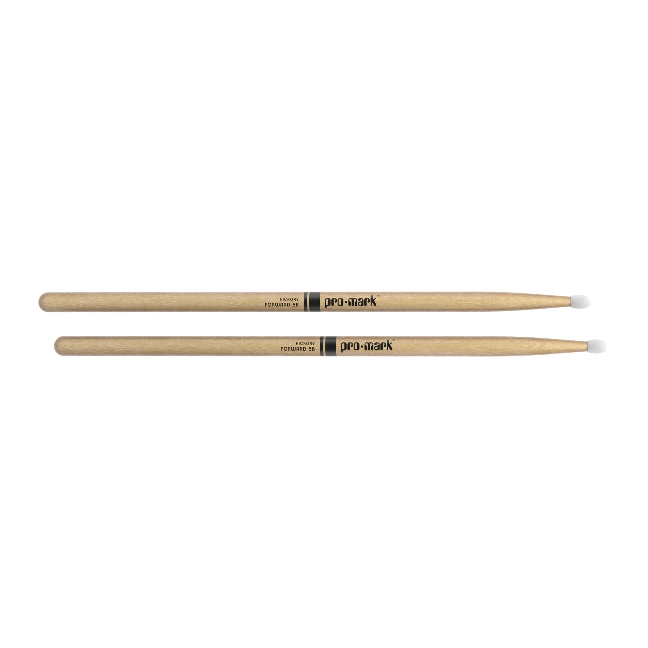 ProMark Classic Forward 5B Lacquered Hickory Nylon Tip Drum Sticks