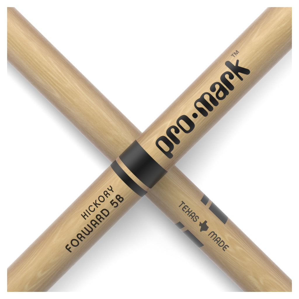 ProMark Classic Forward 5B Lacquered Hickory Nylon Tip Drum Sticks