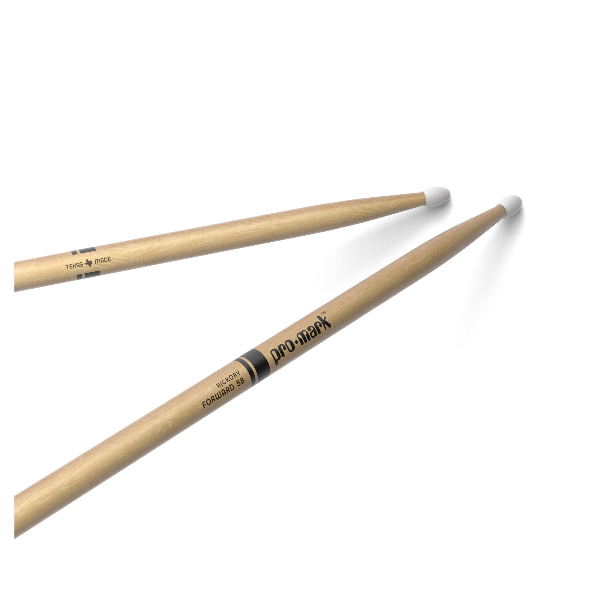 ProMark Classic Forward 5B Lacquered Hickory Nylon Tip Drum Sticks