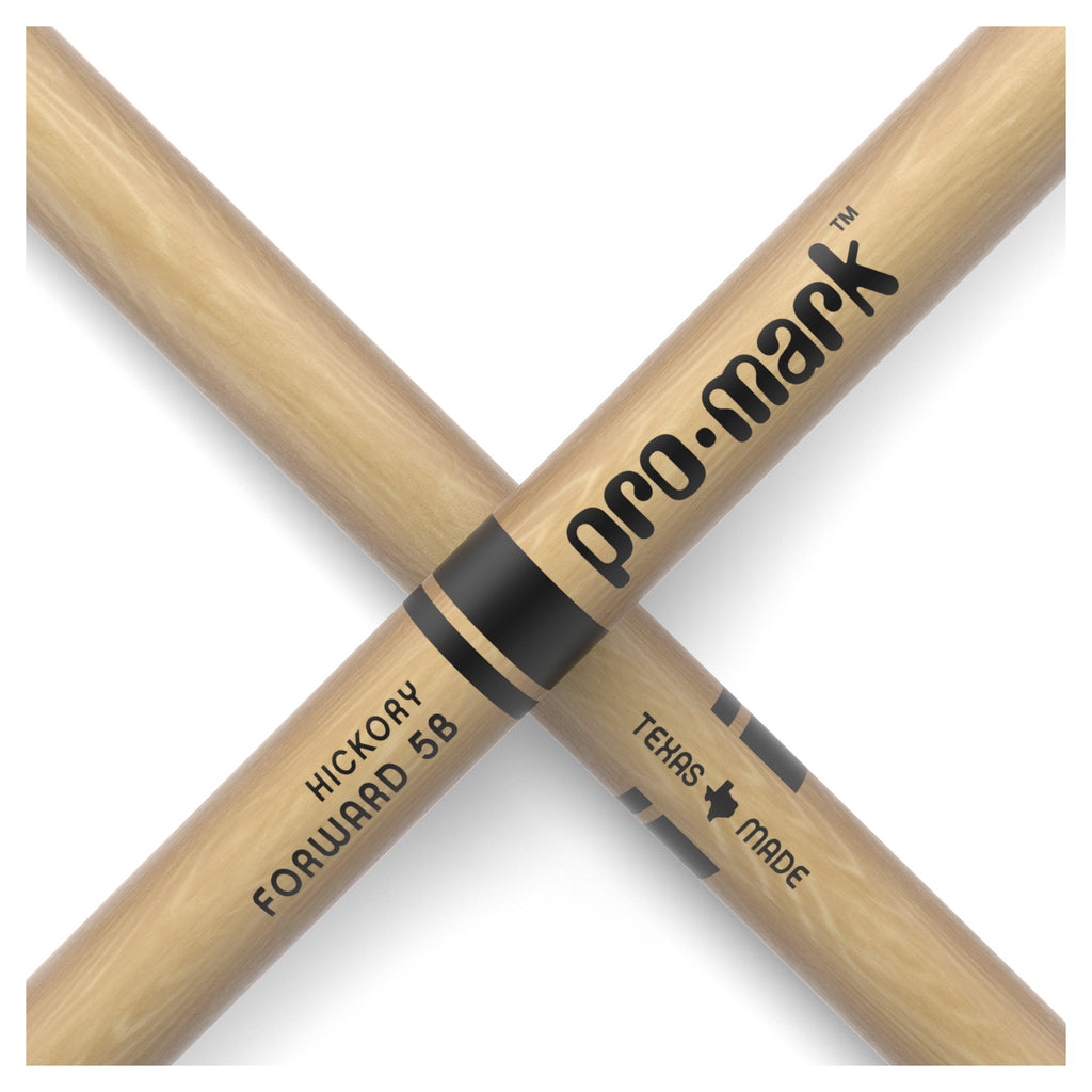 ProMark Classic Forward 5B Lacquered Hickory Wood Tip Drum Sticks