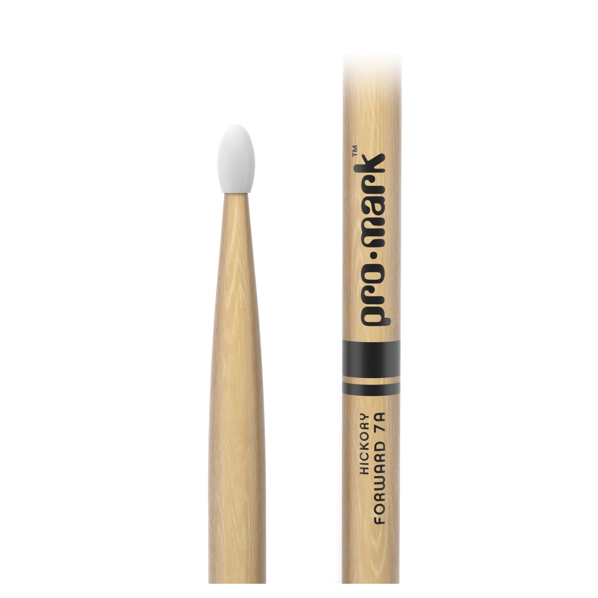 ProMark Classic Forward 7A Lacquered Hickory Nylon Tip Drum Sticks