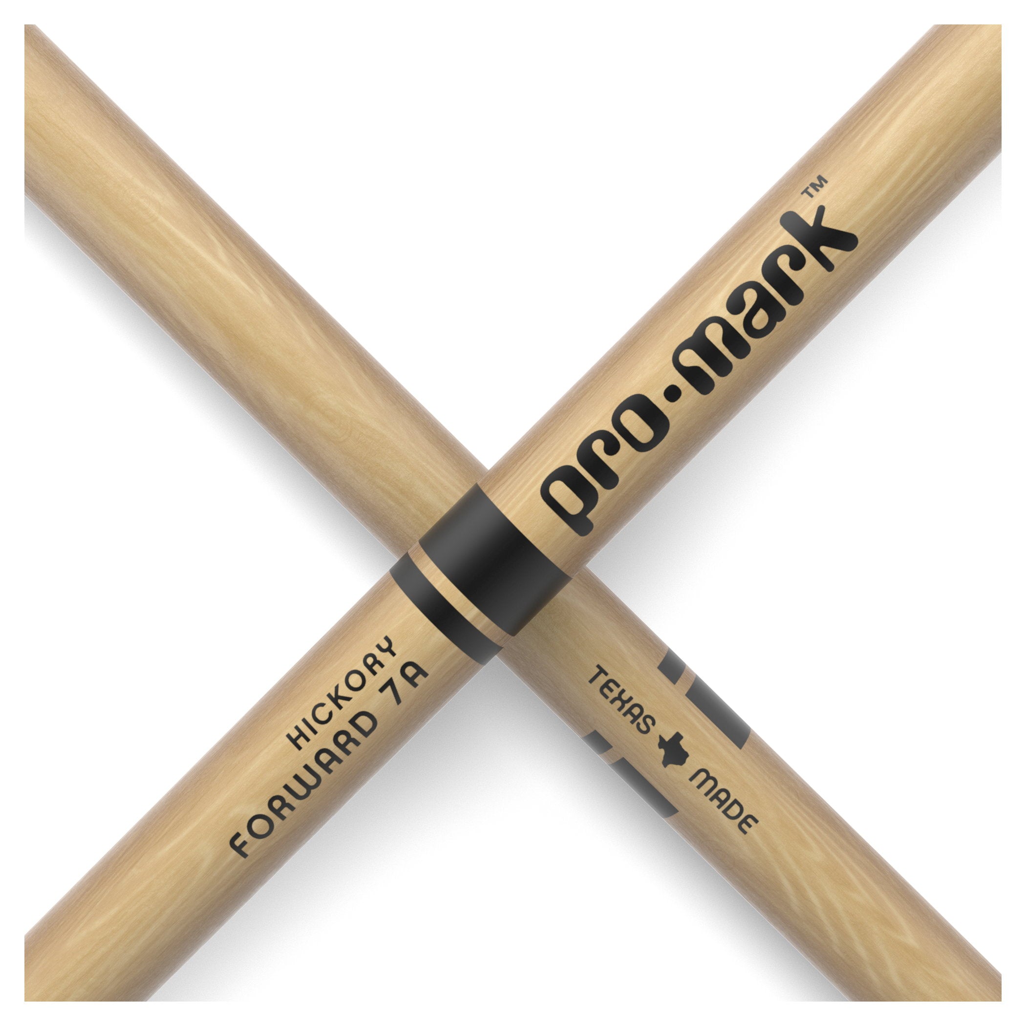 ProMark Classic Forward 7A Lacquered Hickory Nylon Tip Drum Sticks