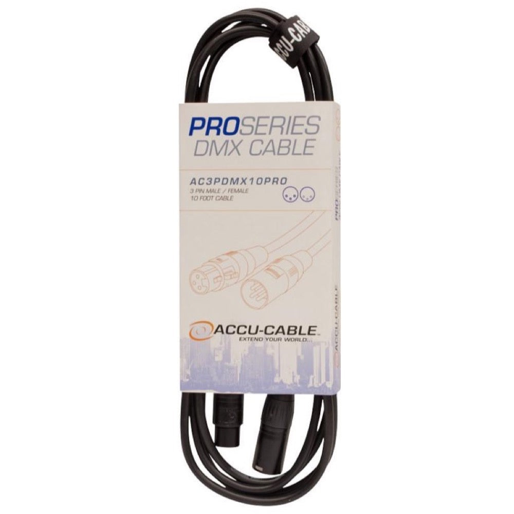 ADJ AC3PDMX PRO 3-Pin DMX Cable, 10 Foot