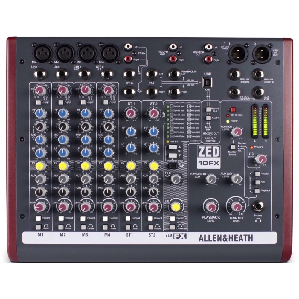 Allen & Heath ZED10FX USB Mixer