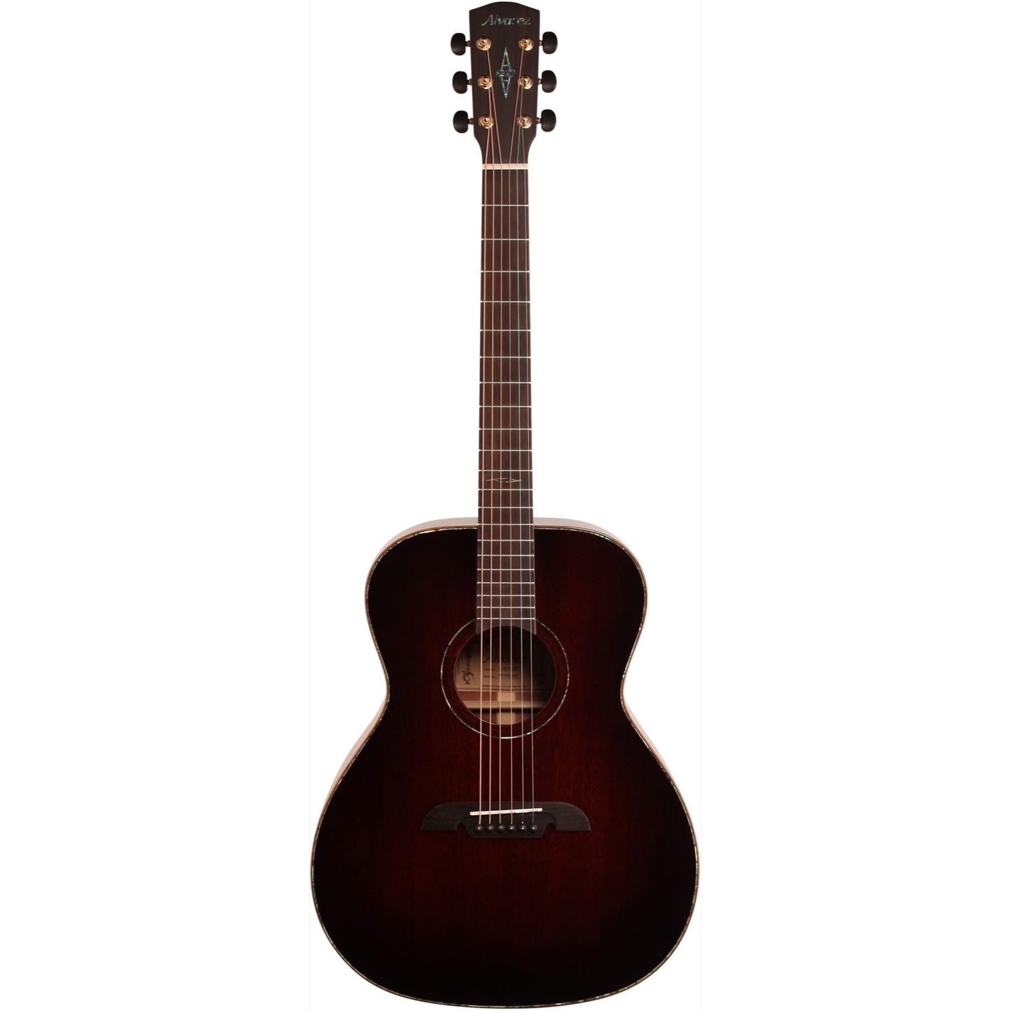 Alvarez MFA66SHB Masterworks Folk Acoustic Guitar (with Case), Sunburst