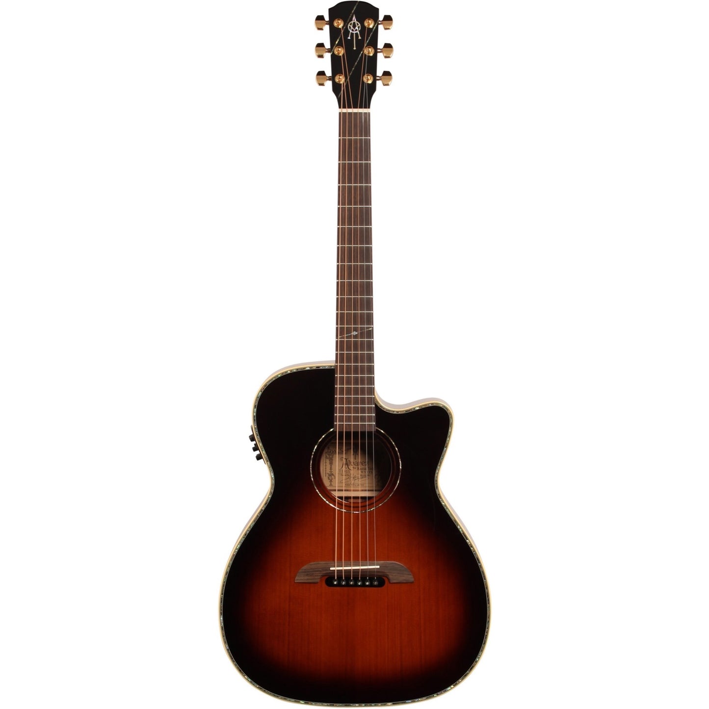 Alvarez WY1 Yairi Folk Cutaway Acoustic-Electric Guitar (with Case), Sunburst