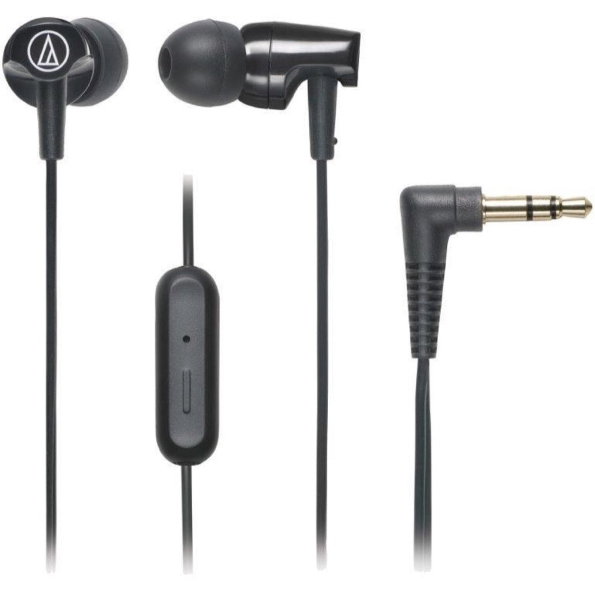 Audio-Technica ATH-CLR100ISBK SonicFuel In-Ear Headphones, Black