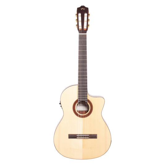 Cordoba C5-CE Classical Acoustic-Electric Guitar, Natural, Solid Spruce Top
