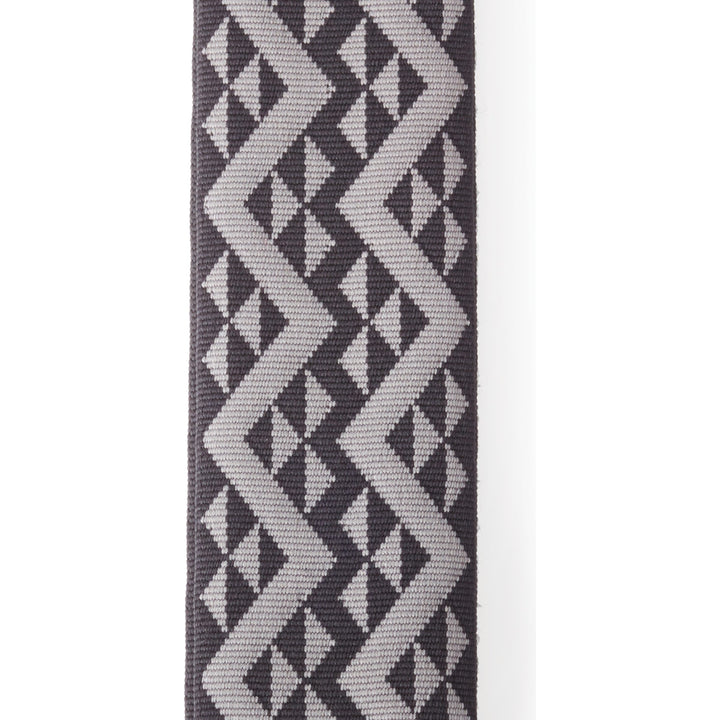 D'Addario Auto-Lock Guitar Strap, Black Padded Geometric