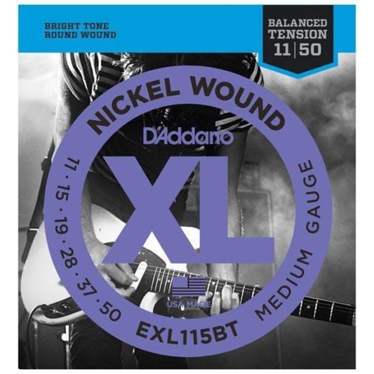D'Addario EXL115BT Balanced Tension Medium Nickel Wound Electric Guitar Strings