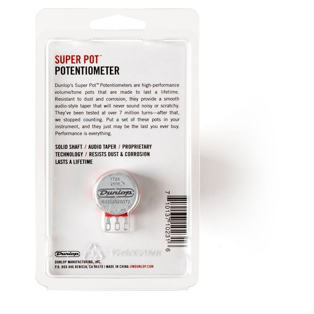 Dunlop DSP250K Super Pot 250k Split Shaft Pot